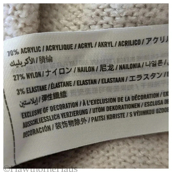 ABERCROMBIE & FITCH Soft Fair Isle Sweater Size S Pullover Logo Knit - Picture 5 of 6